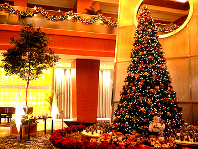 ホテルのクリスマスツリー